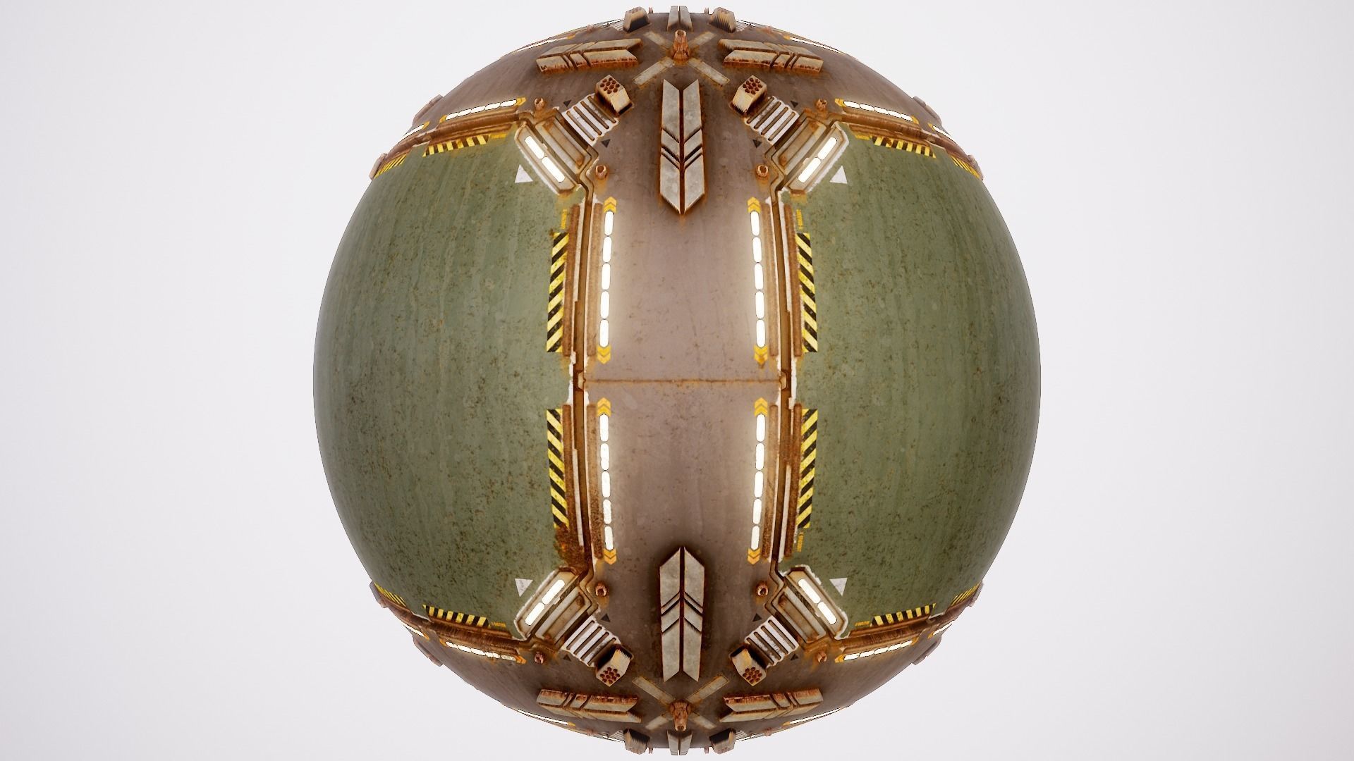 PBR Sci-Fi Texture Pack 18 Low-poly 3D model_10