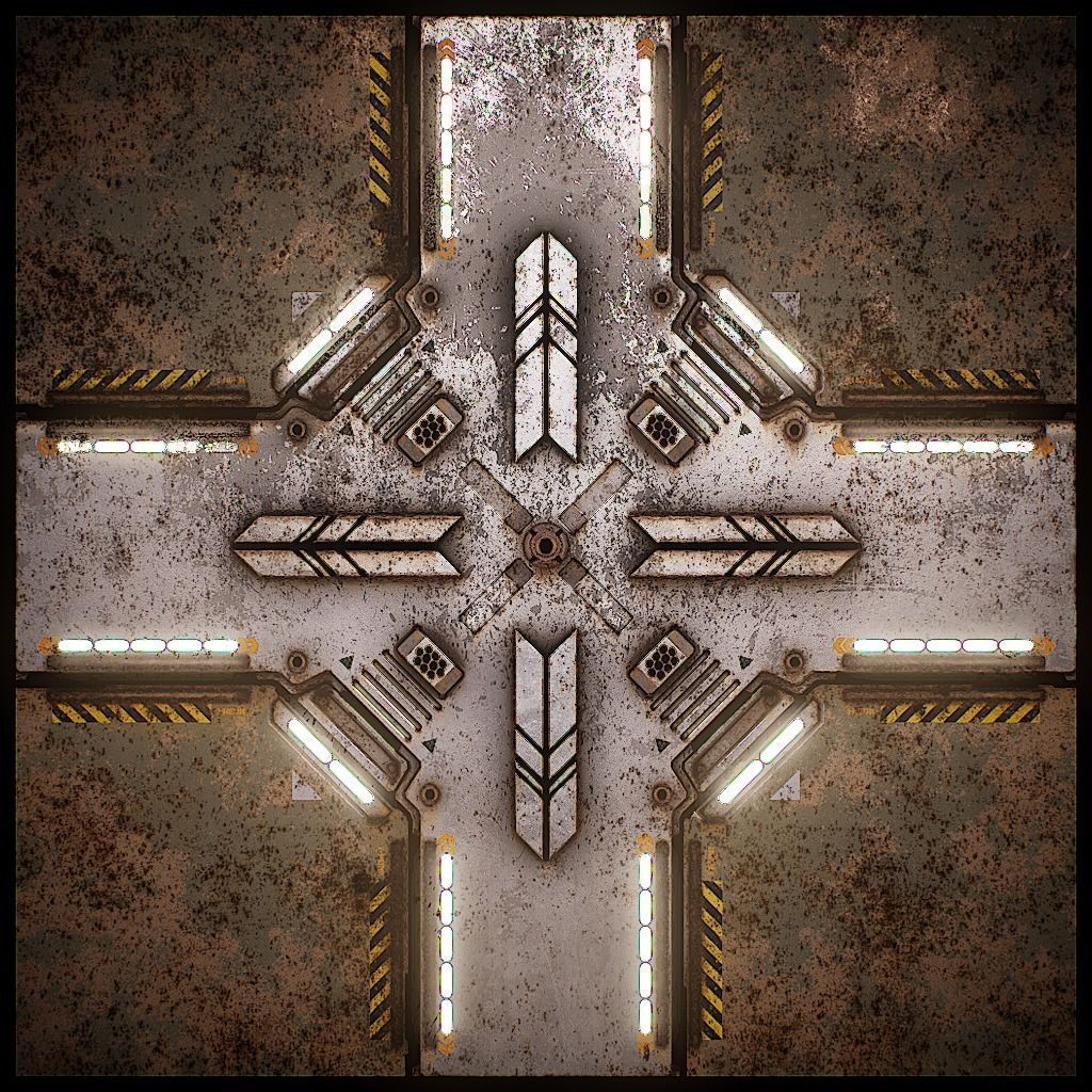 PBR Sci-Fi Texture Pack 18 Low-poly 3D model_17