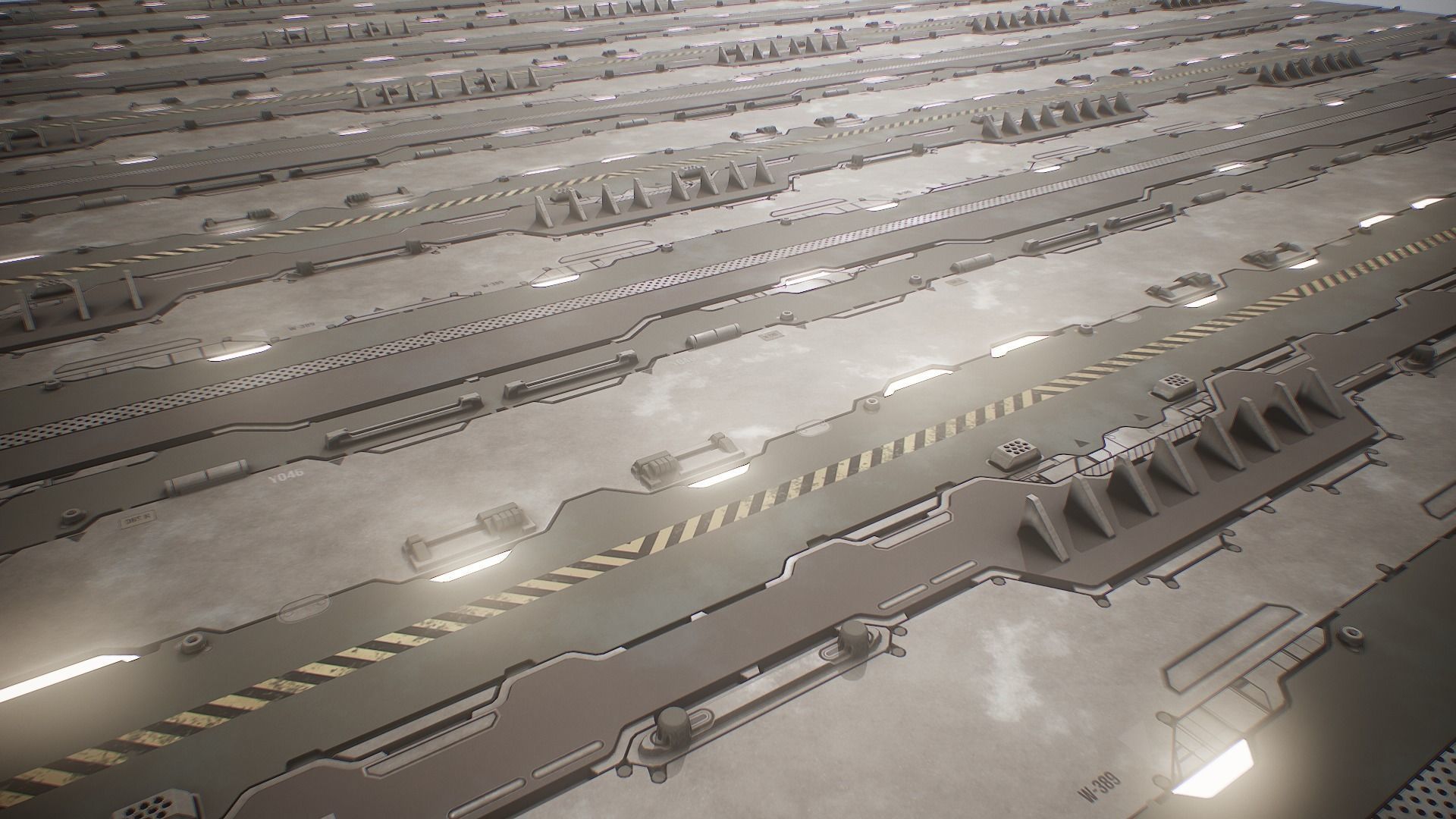 PBR Sci-Fi Texture Pack 19 Low-poly 3D model_9