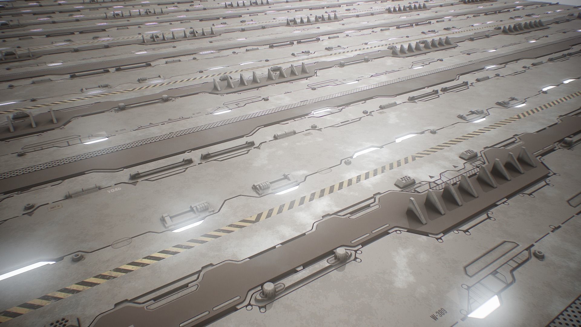 PBR Sci-Fi Texture Pack 19 Low-poly 3D model_3