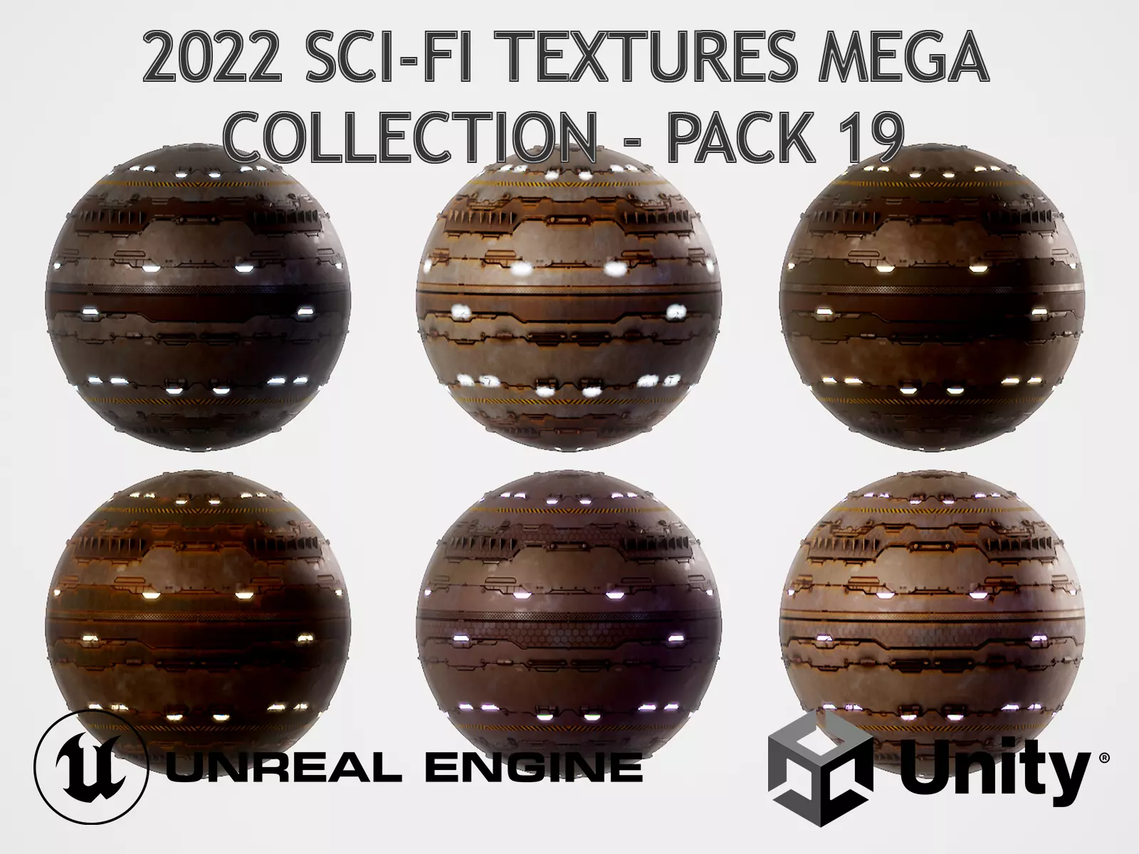 PBR Sci-Fi Texture Pack 19 Low-poly 3D model_0