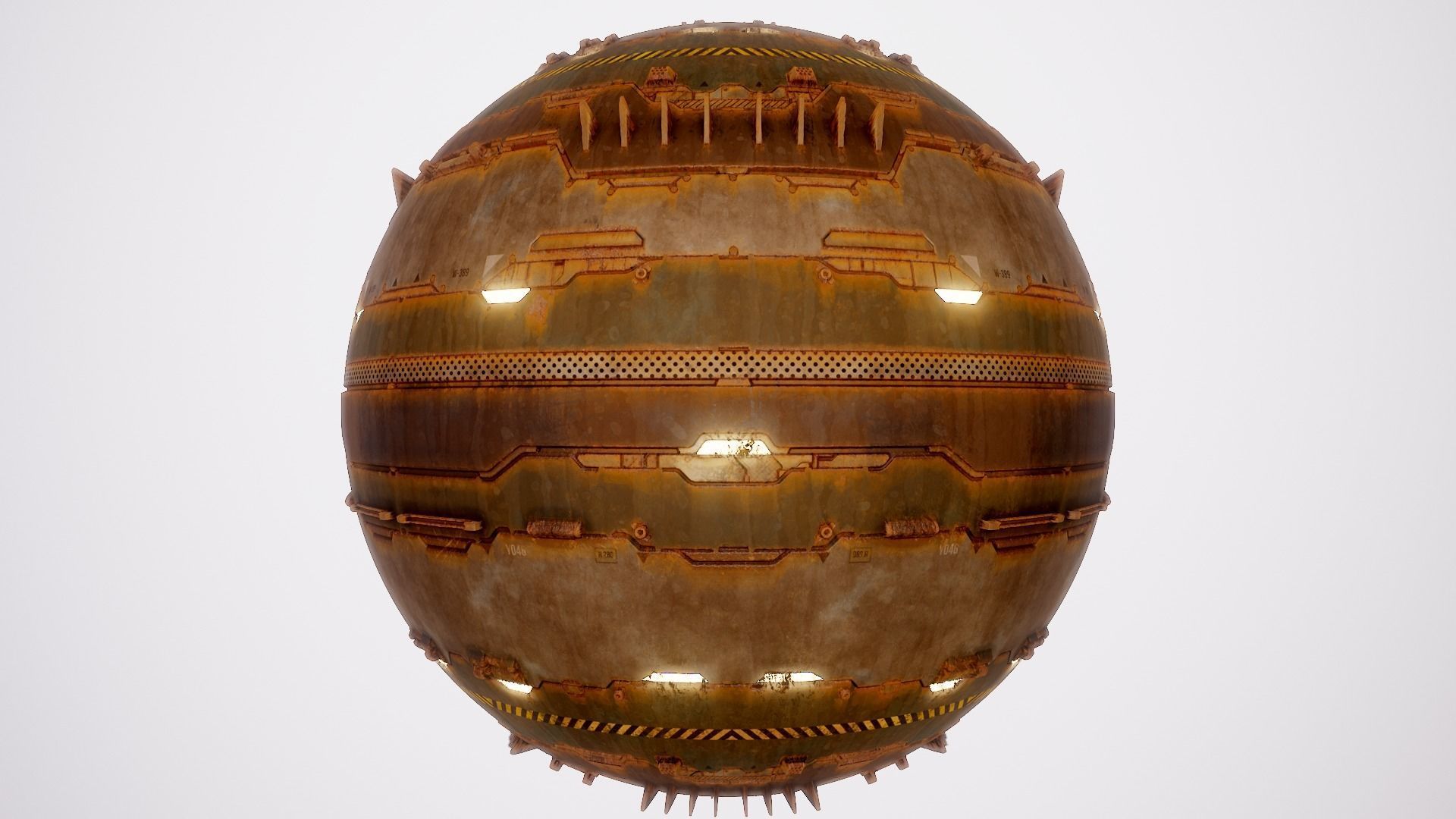 PBR Sci-Fi Texture Pack 19 Low-poly 3D model_10