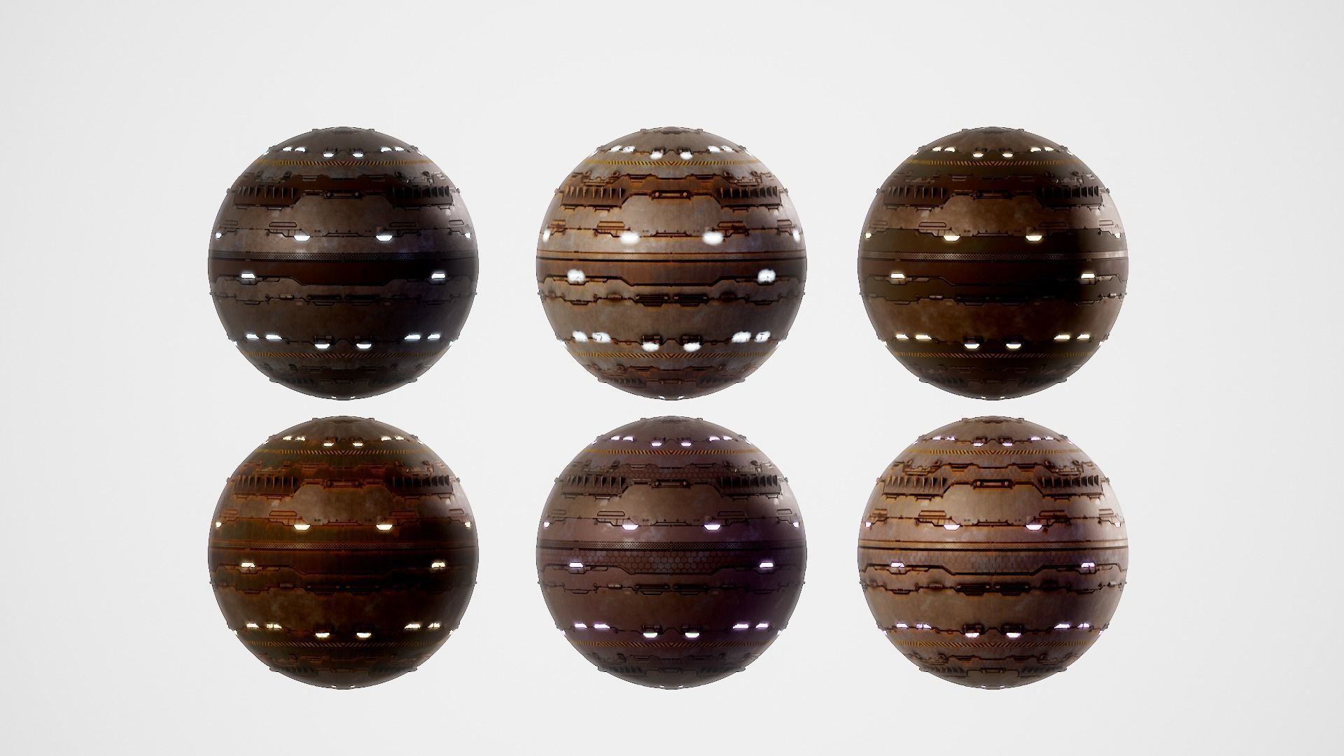 PBR Sci-Fi Texture Pack 19 Low-poly 3D model_19