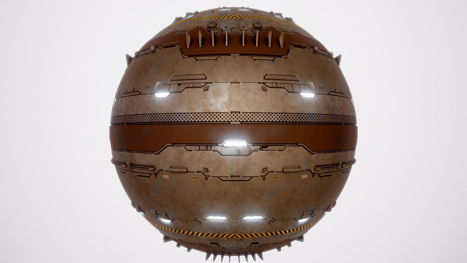 PBR Sci-Fi Texture Pack 19 Low-poly 3D model_1