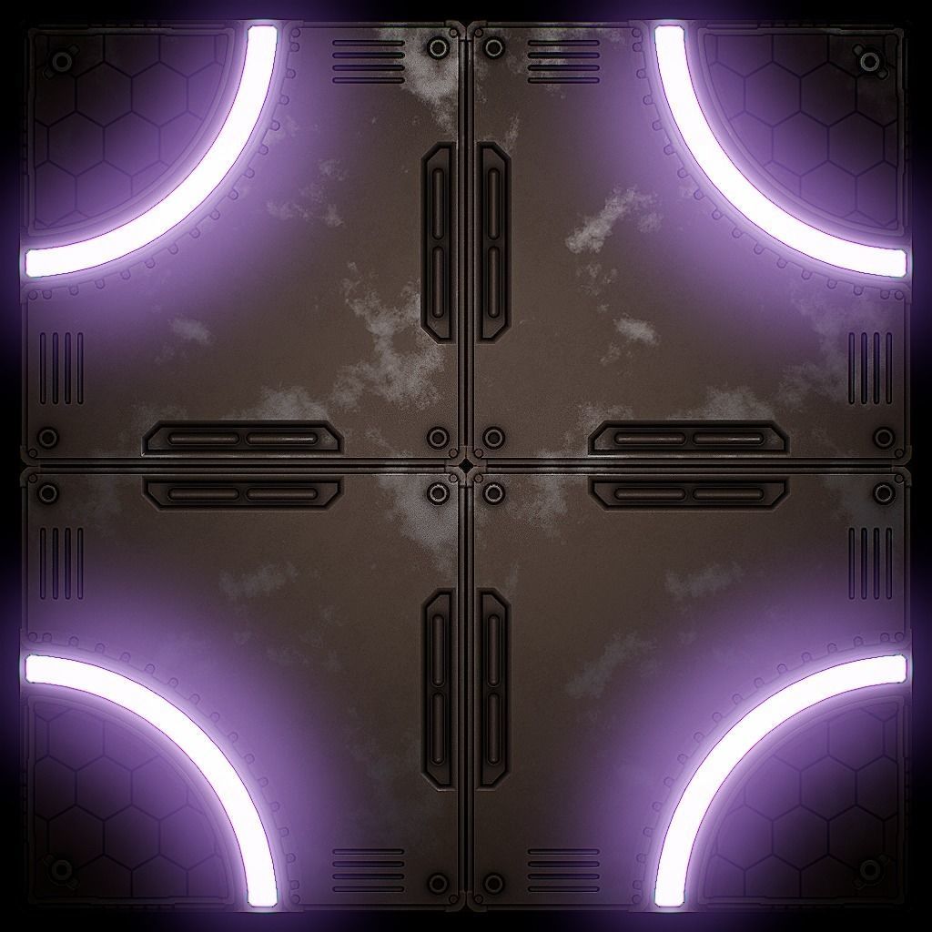 PBR Sci-Fi Texture Pack 20 Low-poly 3D model_8