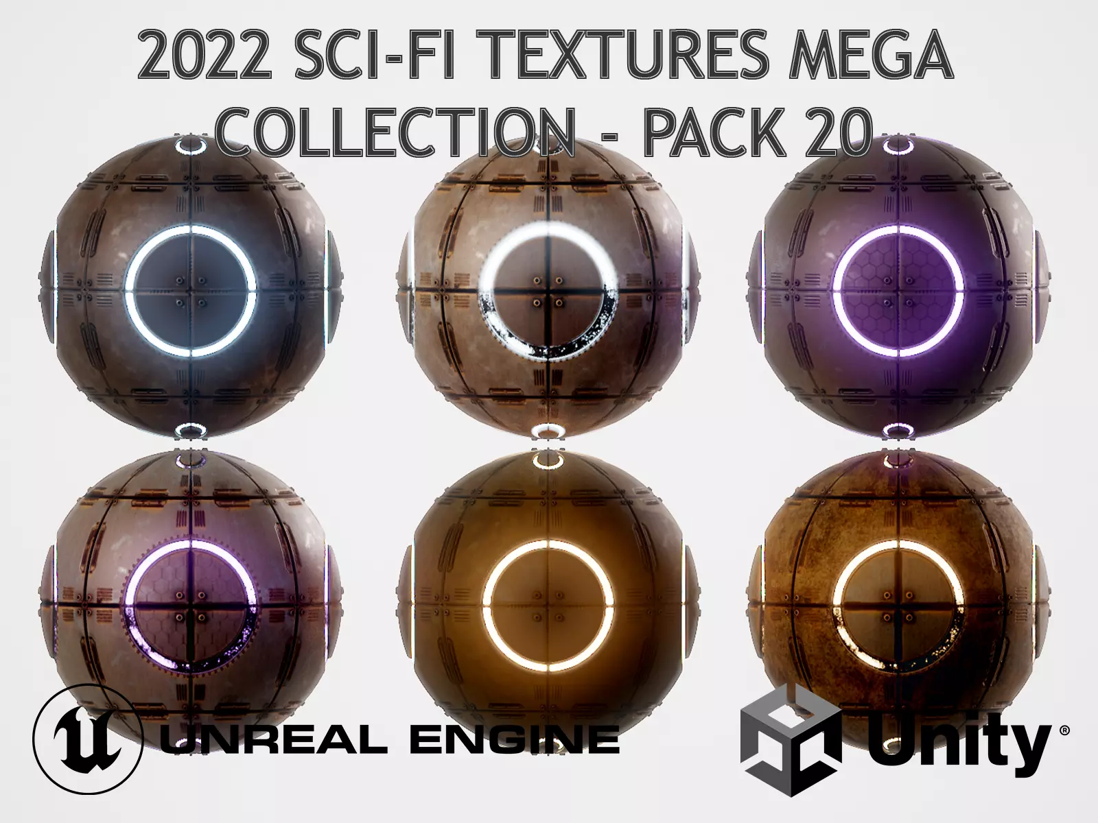 PBR Sci-Fi Texture Pack 20 Low-poly 3D model_0