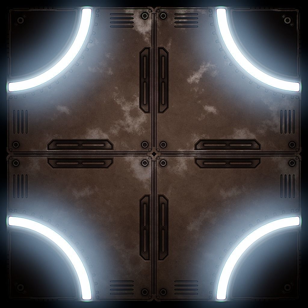 PBR Sci-Fi Texture Pack 20 Low-poly 3D model_2