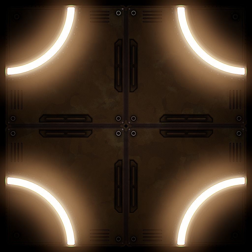 PBR Sci-Fi Texture Pack 20 Low-poly 3D model_14