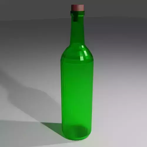 Low poly bottle
