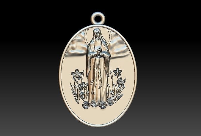 Our Lady of Lourdes - Nossa Senhora de Lourdes 3D print model