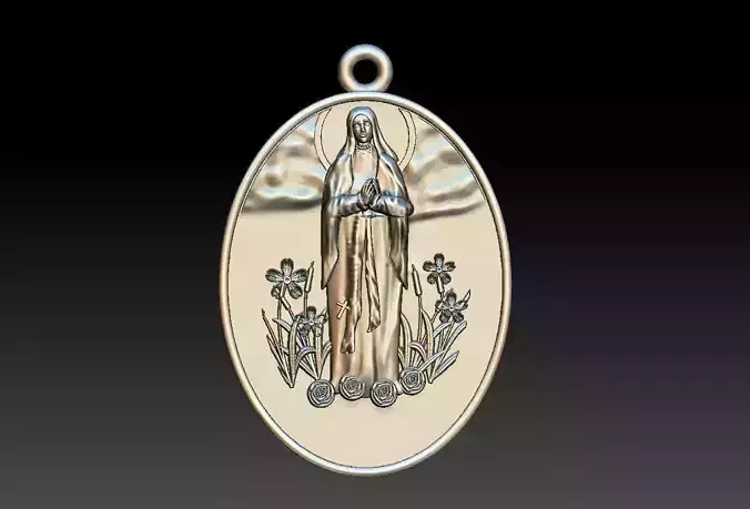 Our Lady of Lourdes - Nossa Senhora de Lourdes 3D print model