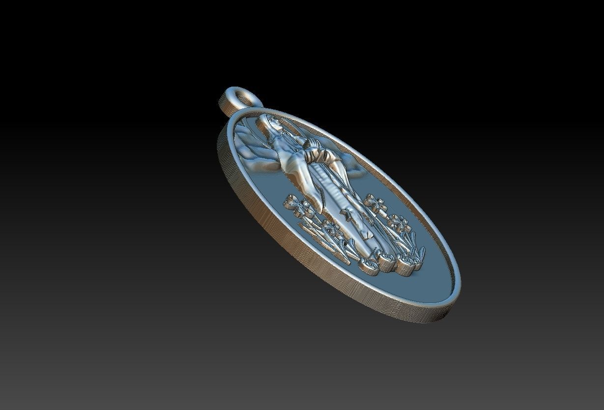 Our Lady of Lourdes - Nossa Senhora de Lourdes 3D print model_16