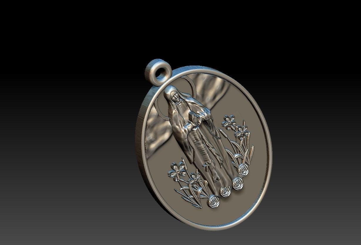 Our Lady of Lourdes - Nossa Senhora de Lourdes 3D print model_17