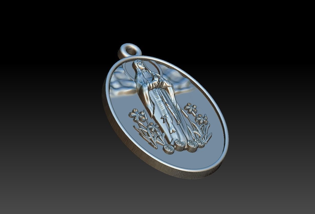 Our Lady of Lourdes - Nossa Senhora de Lourdes 3D print model_15