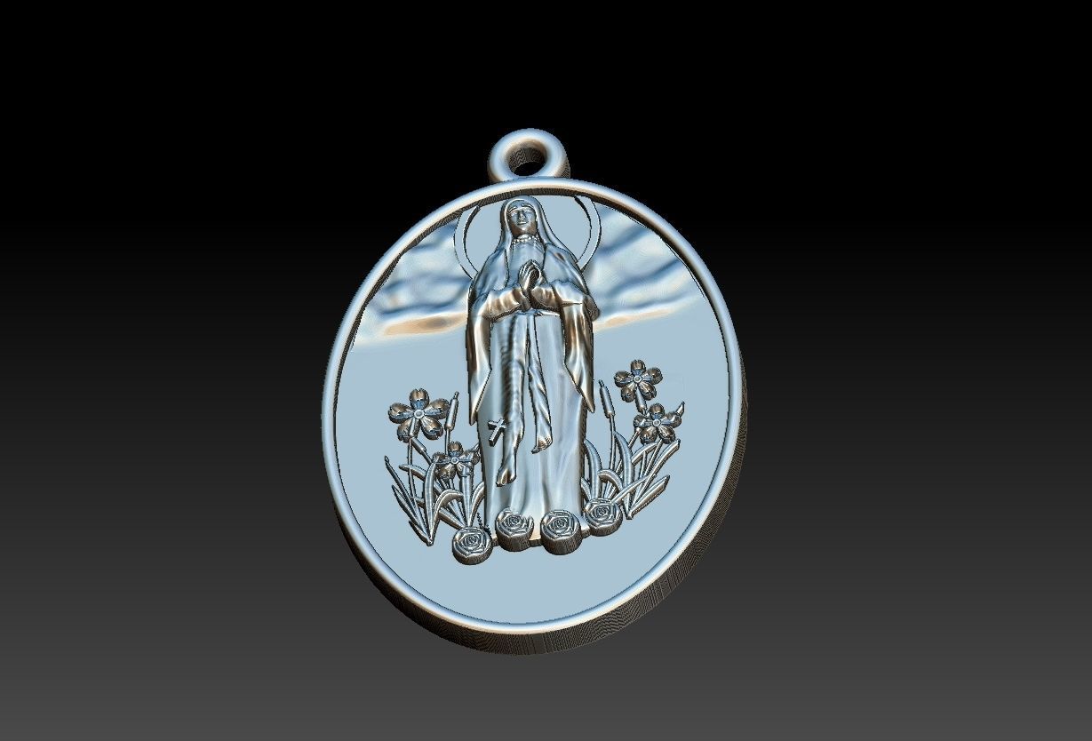 Our Lady of Lourdes - Nossa Senhora de Lourdes 3D print model_14