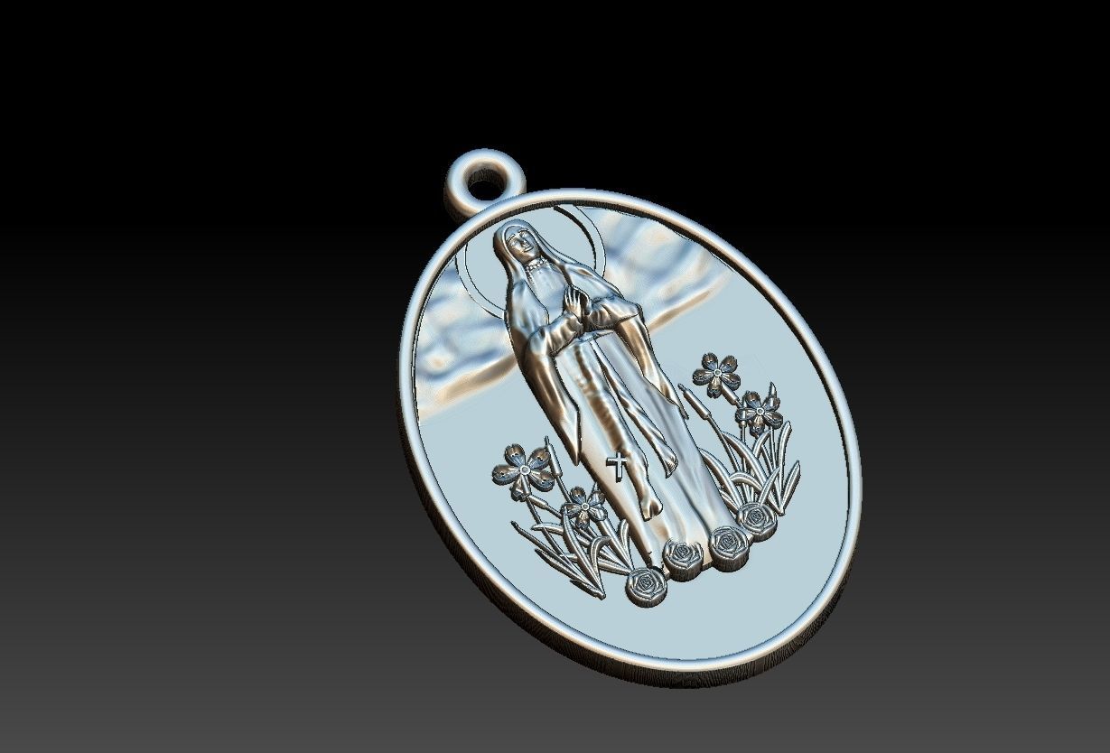 Our Lady of Lourdes - Nossa Senhora de Lourdes 3D print model_19