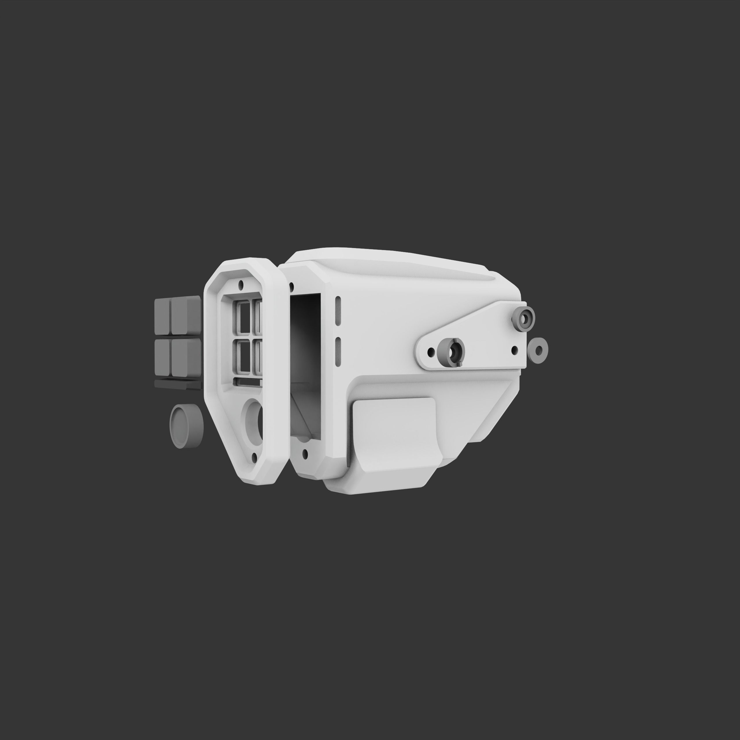 Mark VII Helmet Attachments  CNM Fascinator and HUL-1  3D print model_8