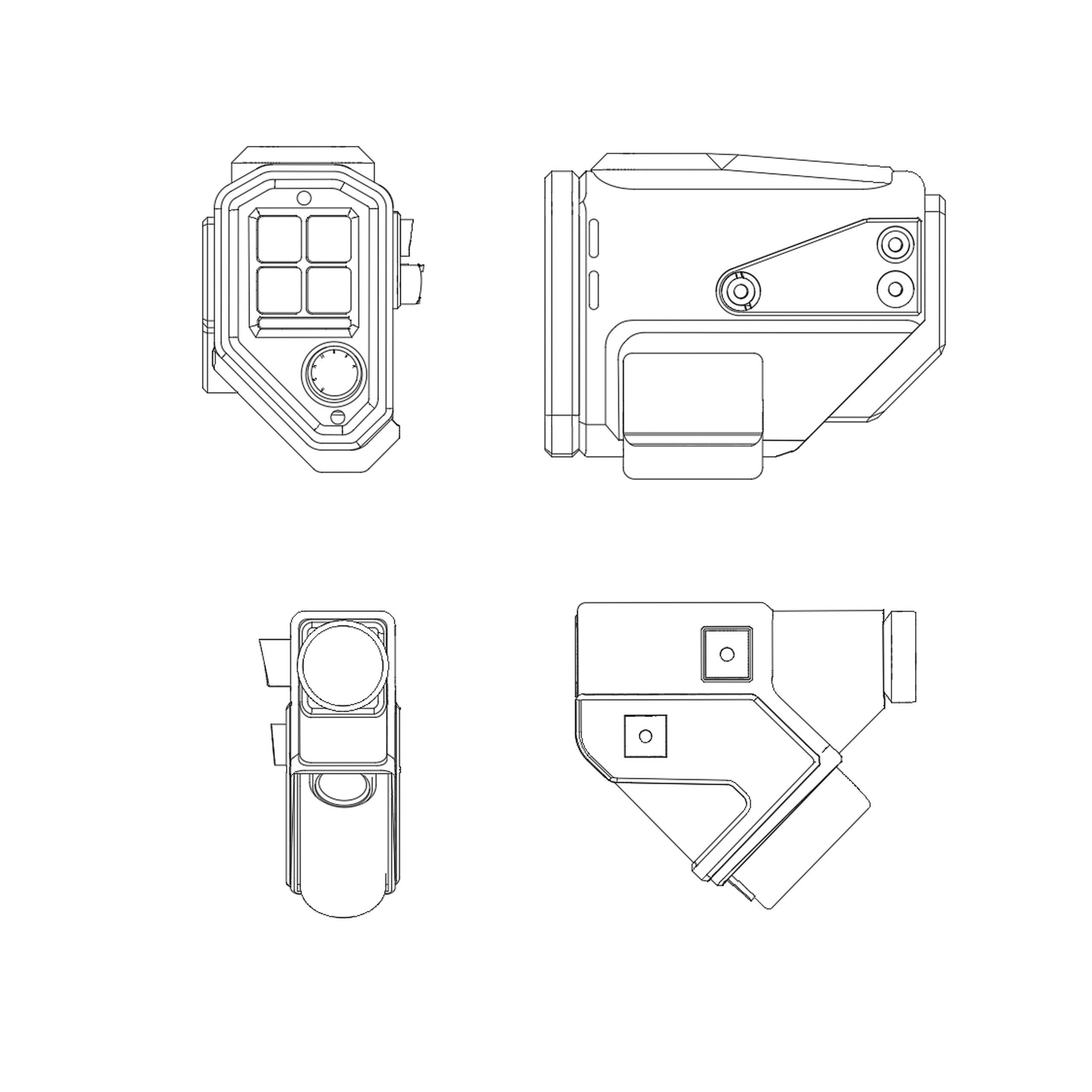 Mark VII Helmet Attachments  CNM Fascinator and HUL-1  3D print model_3