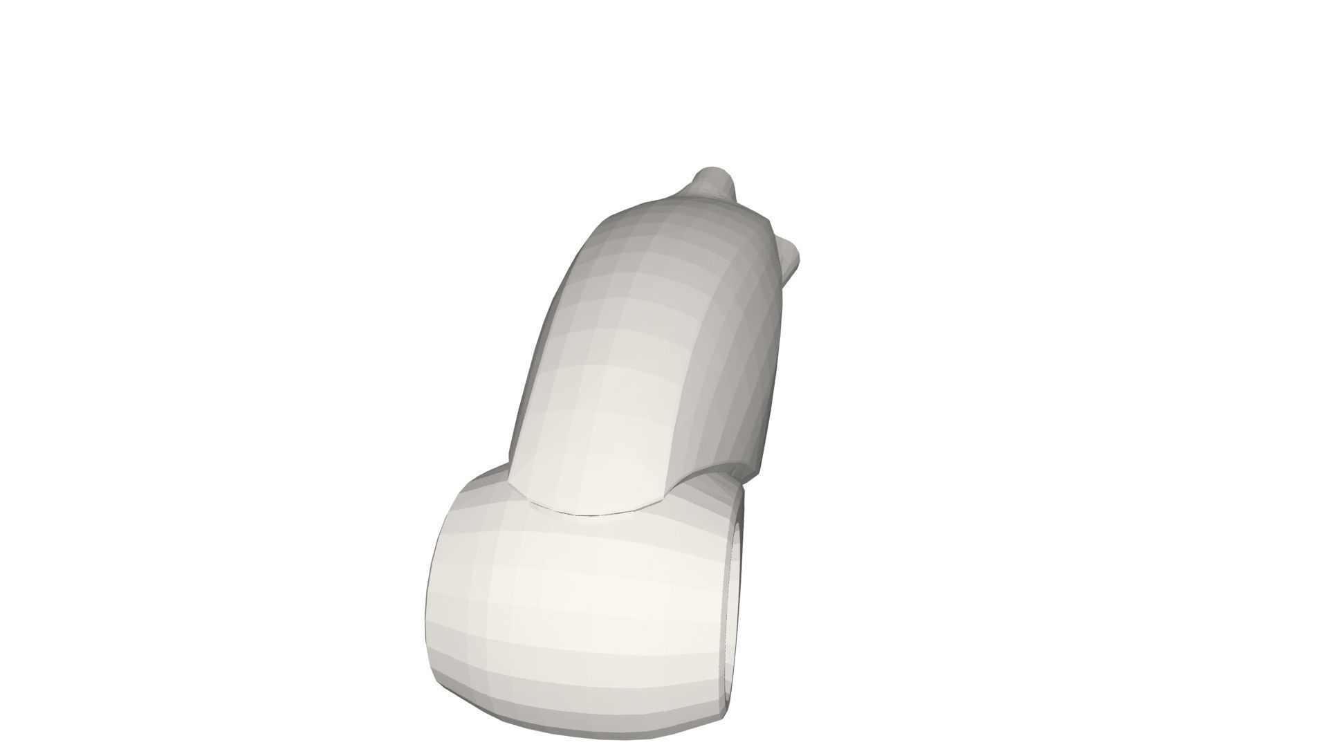 Tron Bike Low-poly 3D model_1