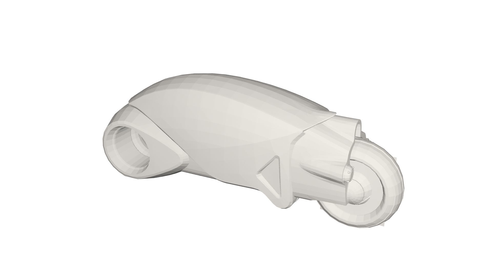 Tron Bike Low-poly 3D model_7