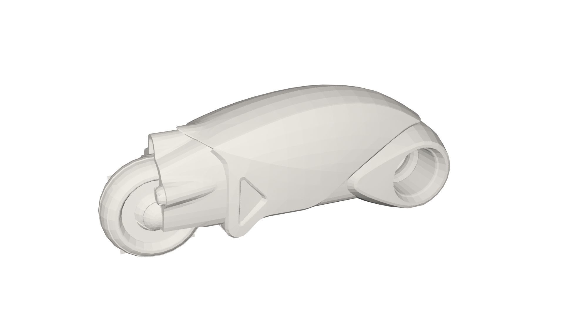 Tron Bike Low-poly 3D model_4