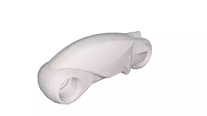 Tron Bike Low-poly 3D model Tron Bike Low-poly 3D model