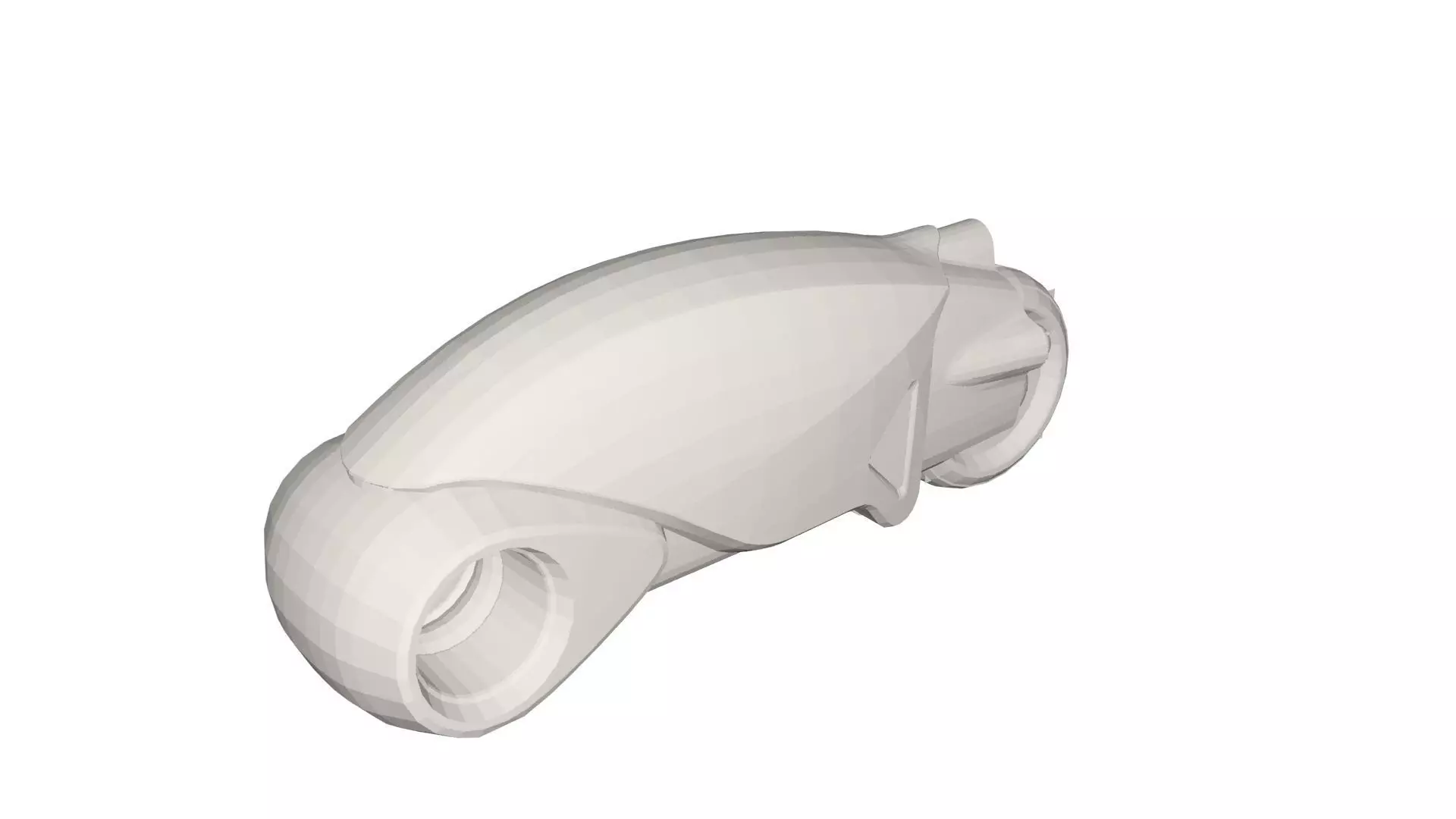 Tron Bike Low-poly 3D model_0