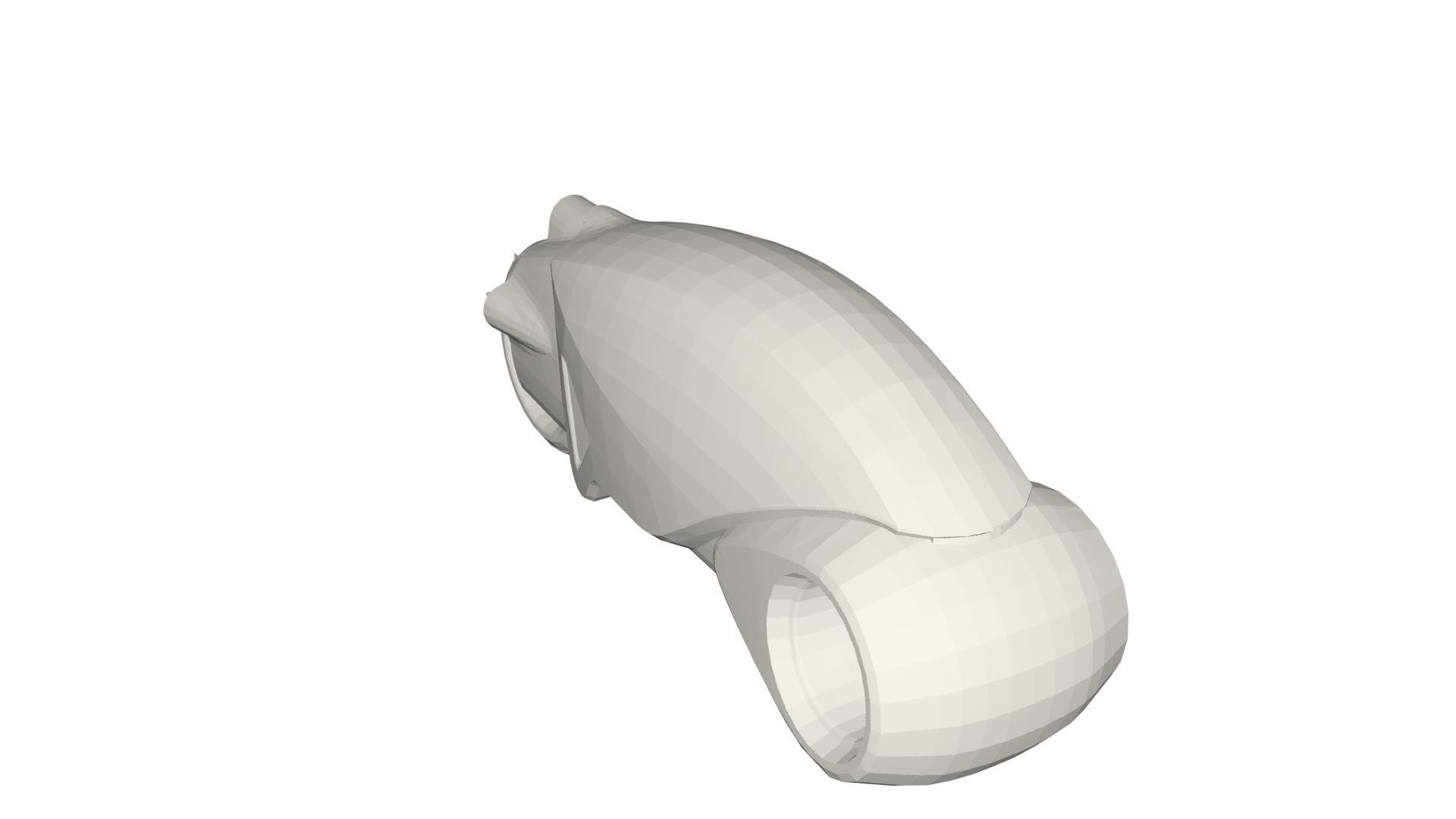 Tron Bike Low-poly 3D model_2