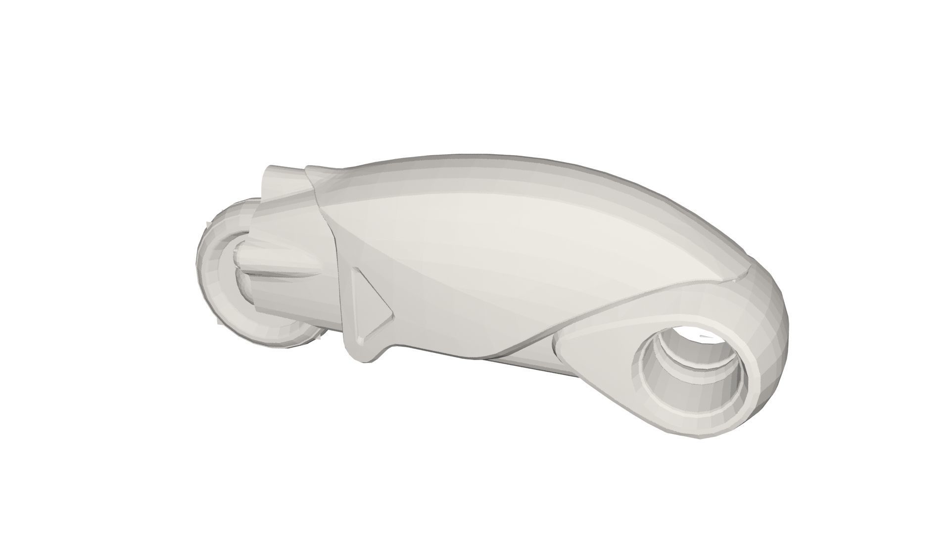 Tron Bike Low-poly 3D model_3