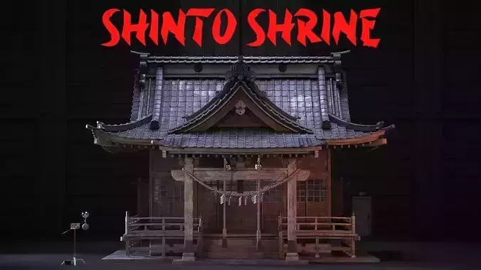 Shinto Shrine Japanese Temple 3D model