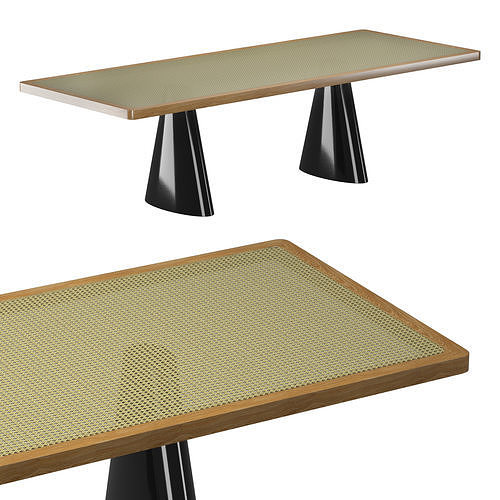 N 341 - 172  DINING CHAIR TABLE BY RUEMMLER 3D model 7