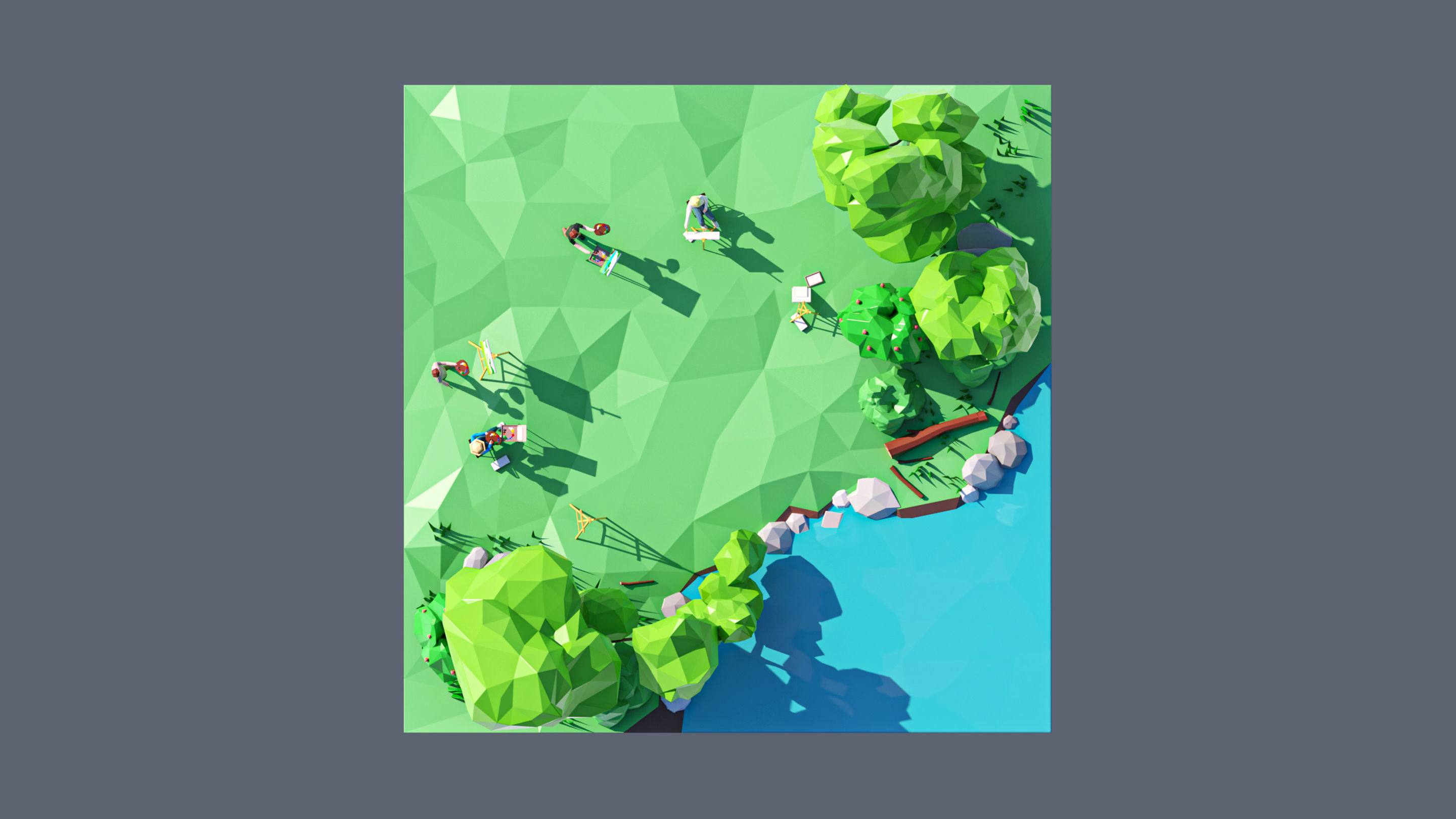 land 97A Low-poly 3D model_4