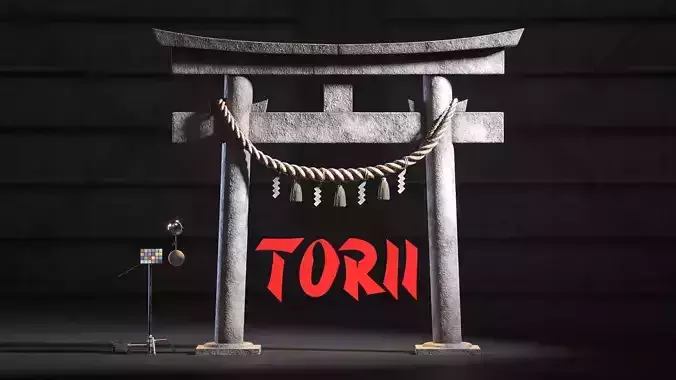 Japanese Shinto Torii 3D model