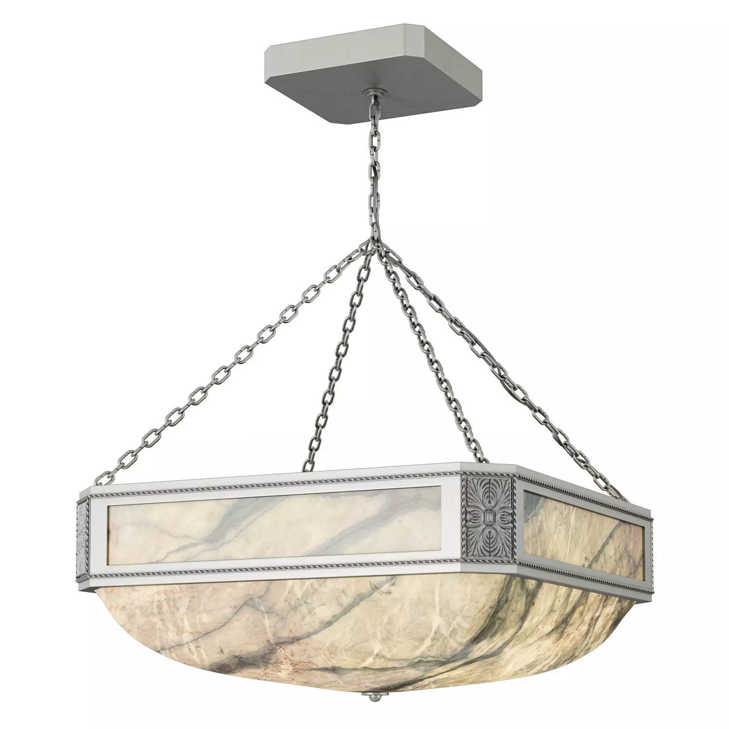 David Duncan Square Victoire Chandelier Low-poly 3D model