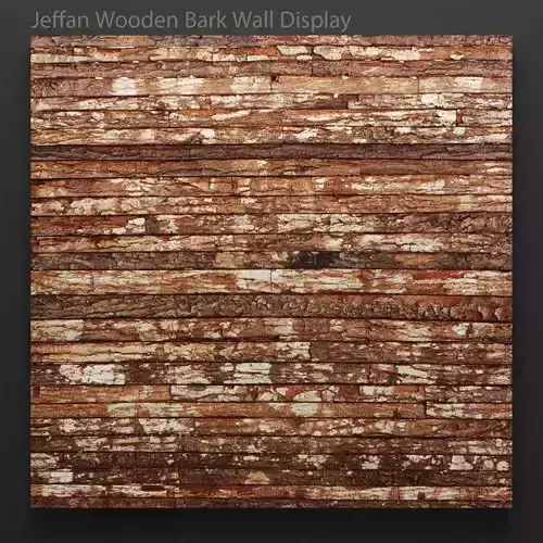 Art wall of wooden planks 3D 5