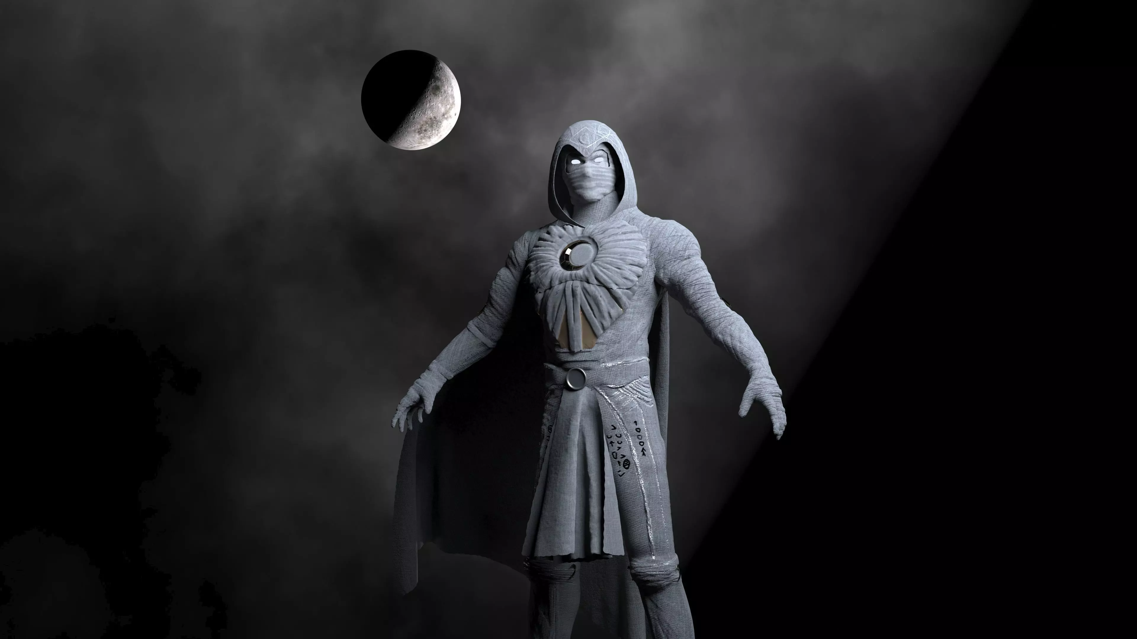 Moon knight 3D model_0