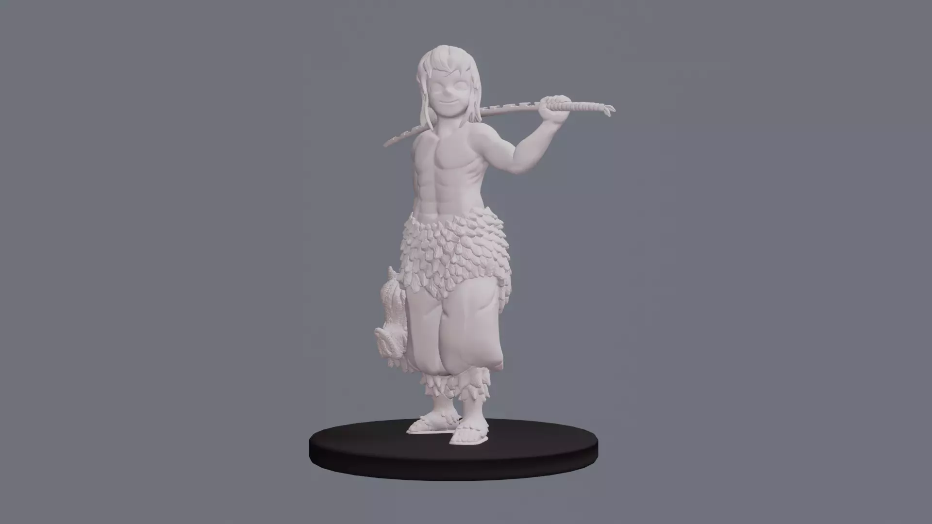 anime Blade of the Demon Cleaves 3D printable figurine 3D print model