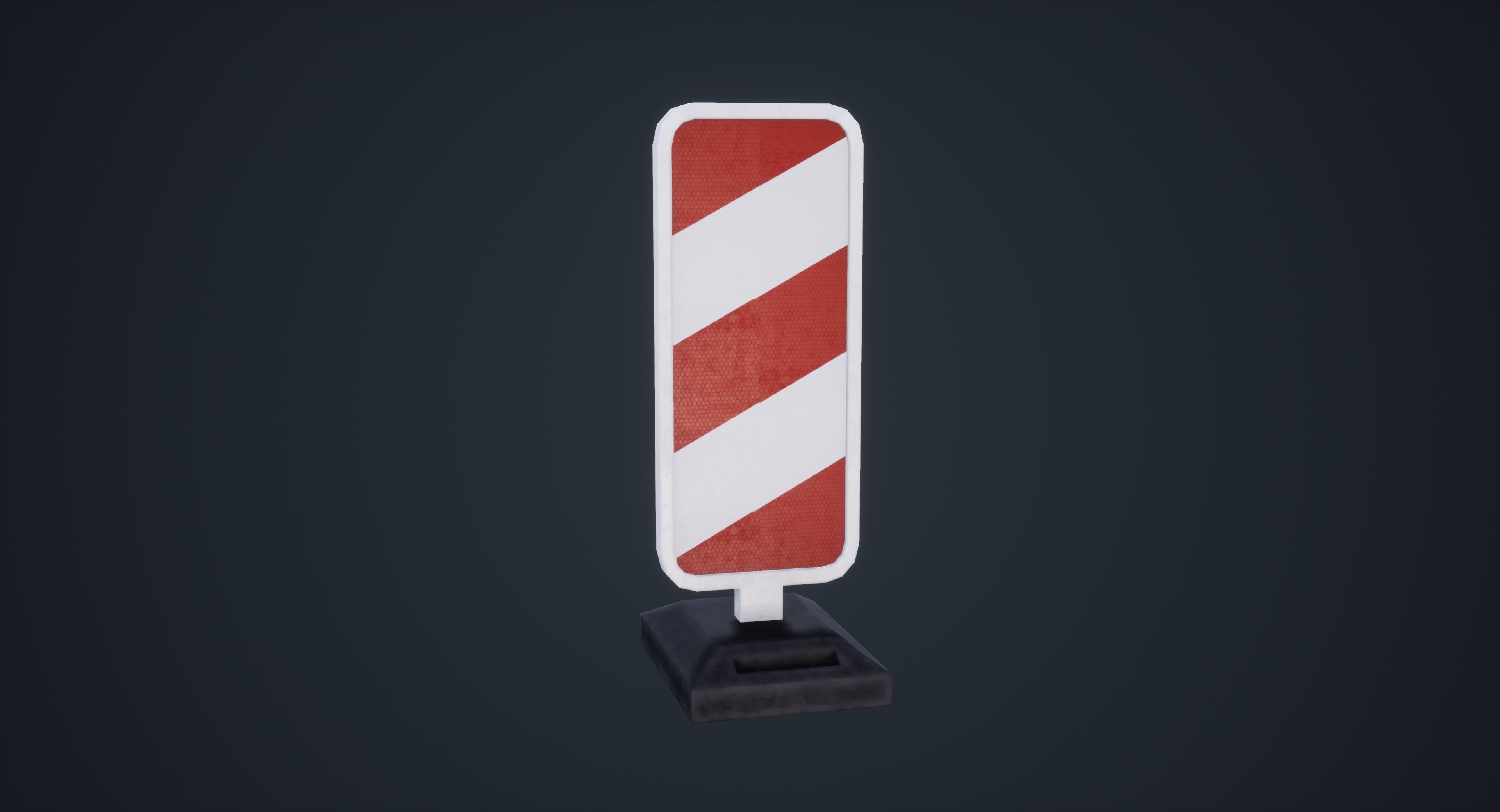 Traffic Props Low-poly 3D model_11