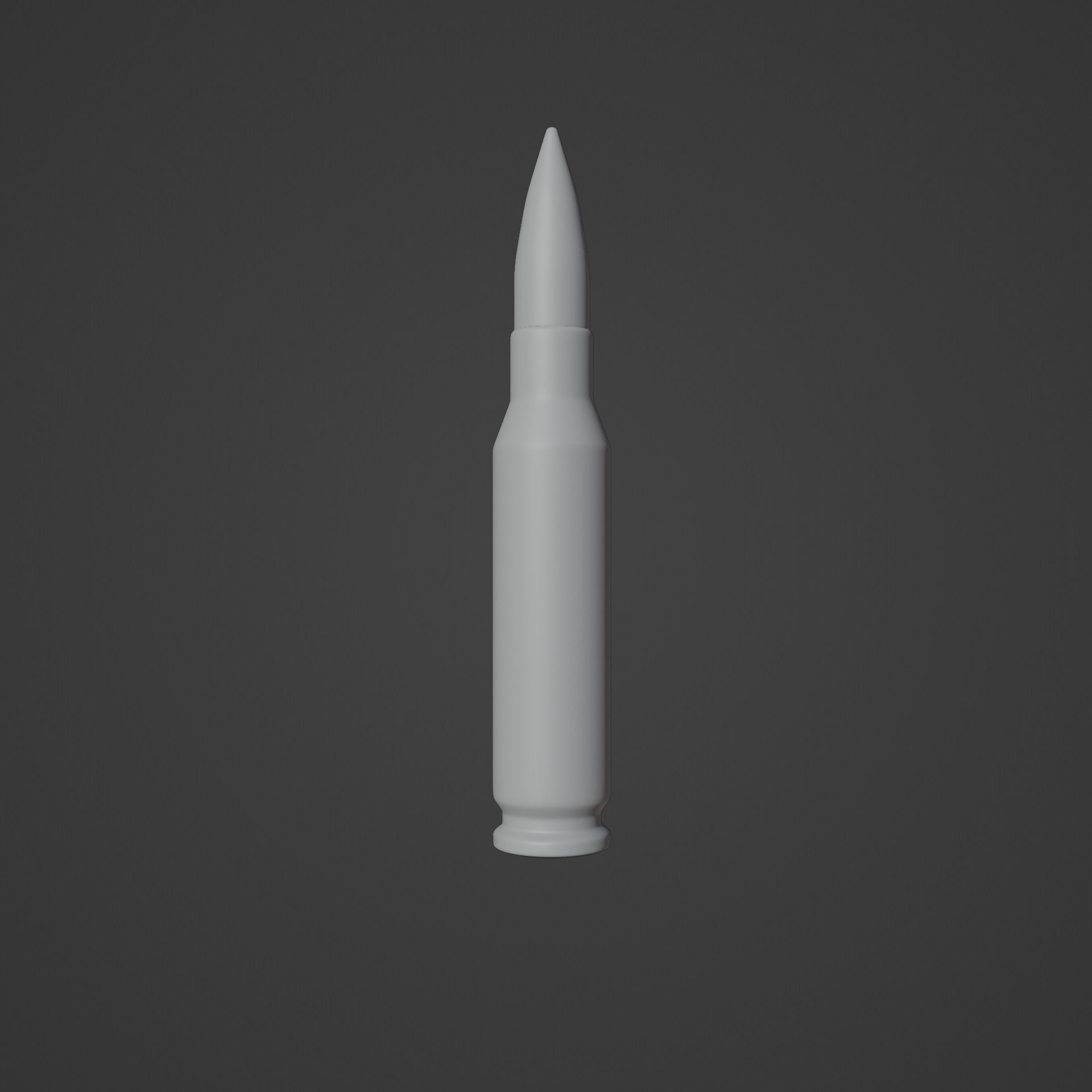 762 mm Bullet High Poly Free 3D model_3