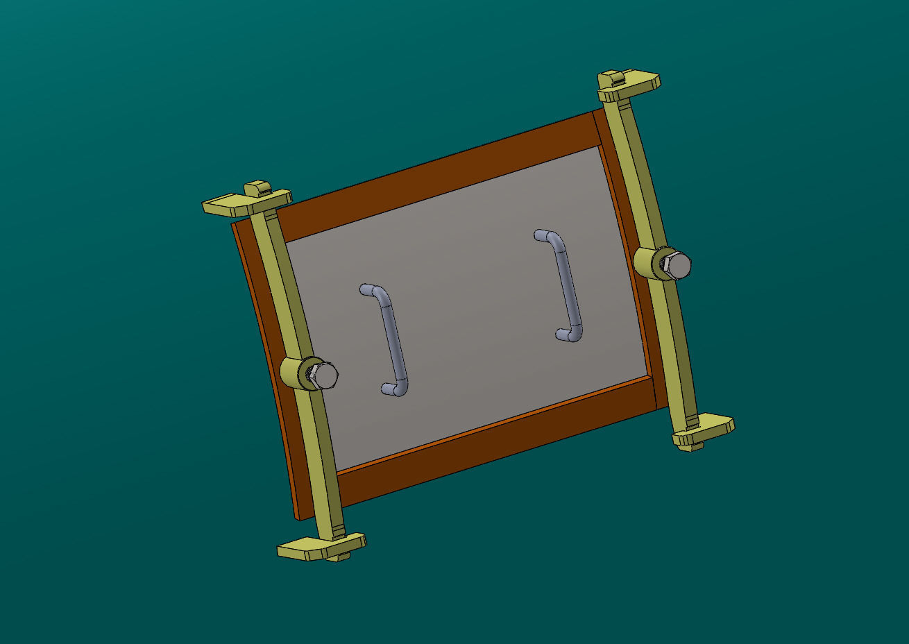 DECORATIVE STONE ROUNDING MILL ELECTRIC MOTOR AND REDUCER 3D model_12