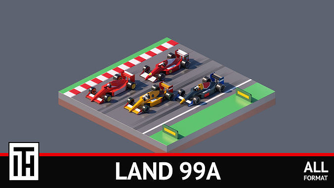 land 99A Low-poly 3D model