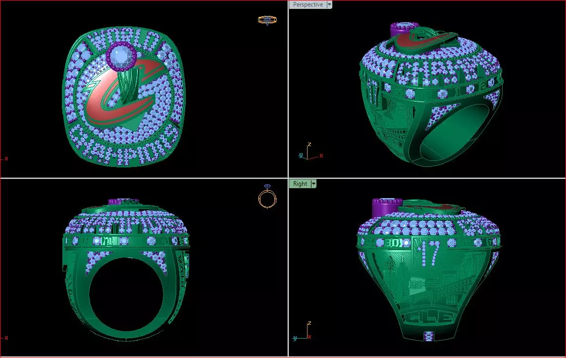 Championship Ring for men or Custom Design on Demand 3D print model