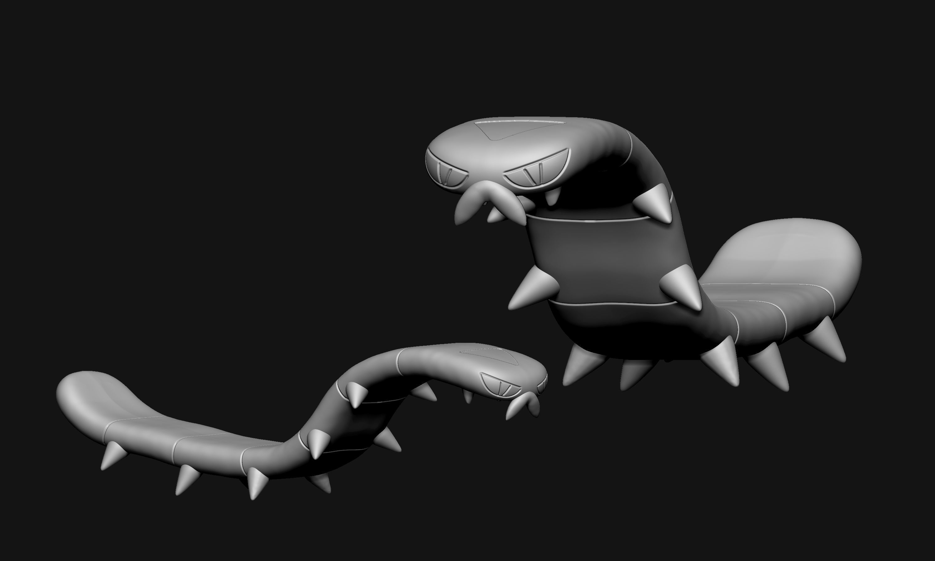 Pokemon - Sizzlipede 3D print model_6