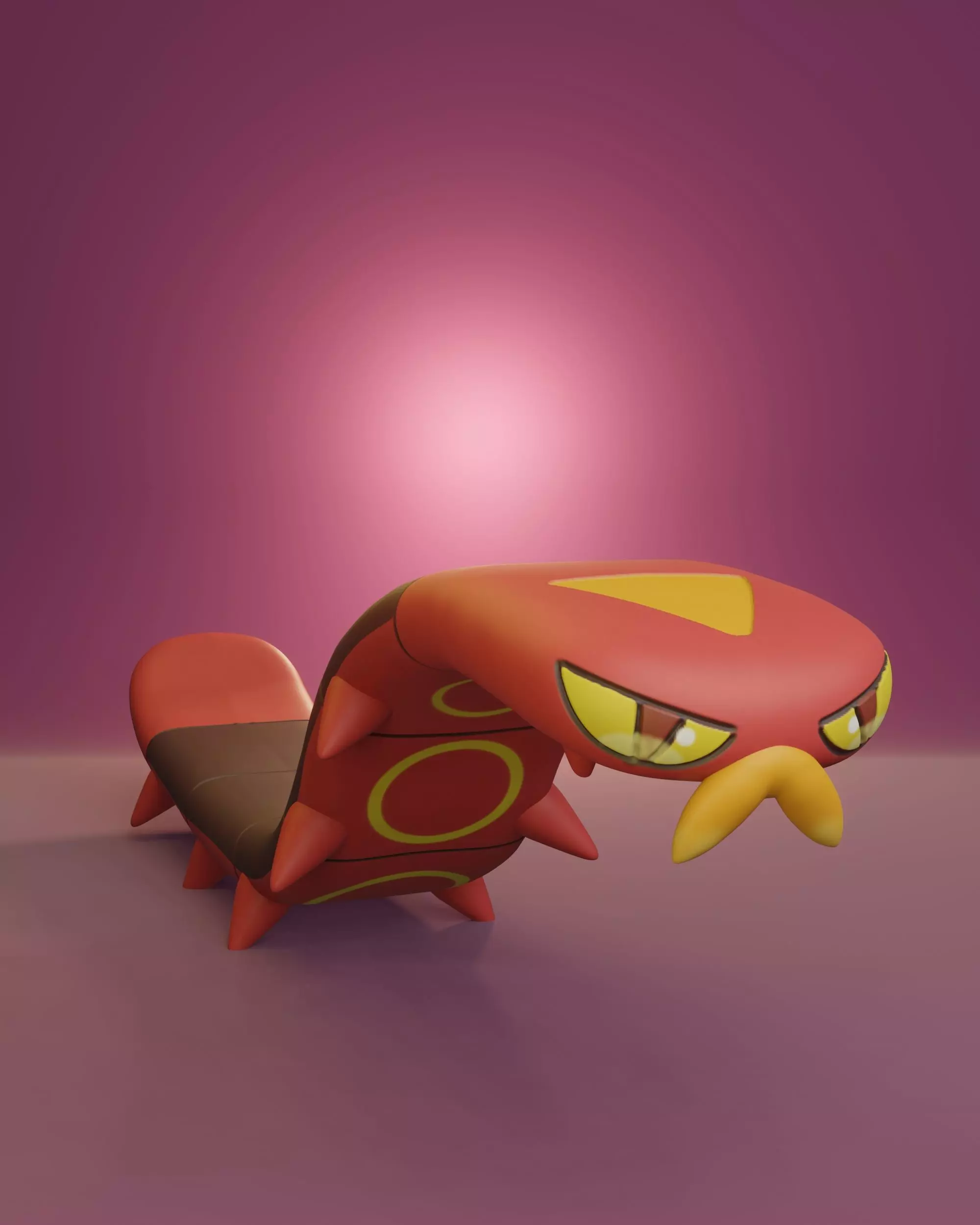 Pokemon - Sizzlipede 3D print model_0