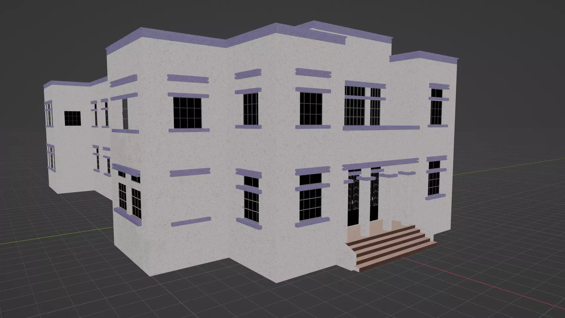 Art Deco Police HQ - in Praca Civica Goiania Goias Brazil Free 3D model_0