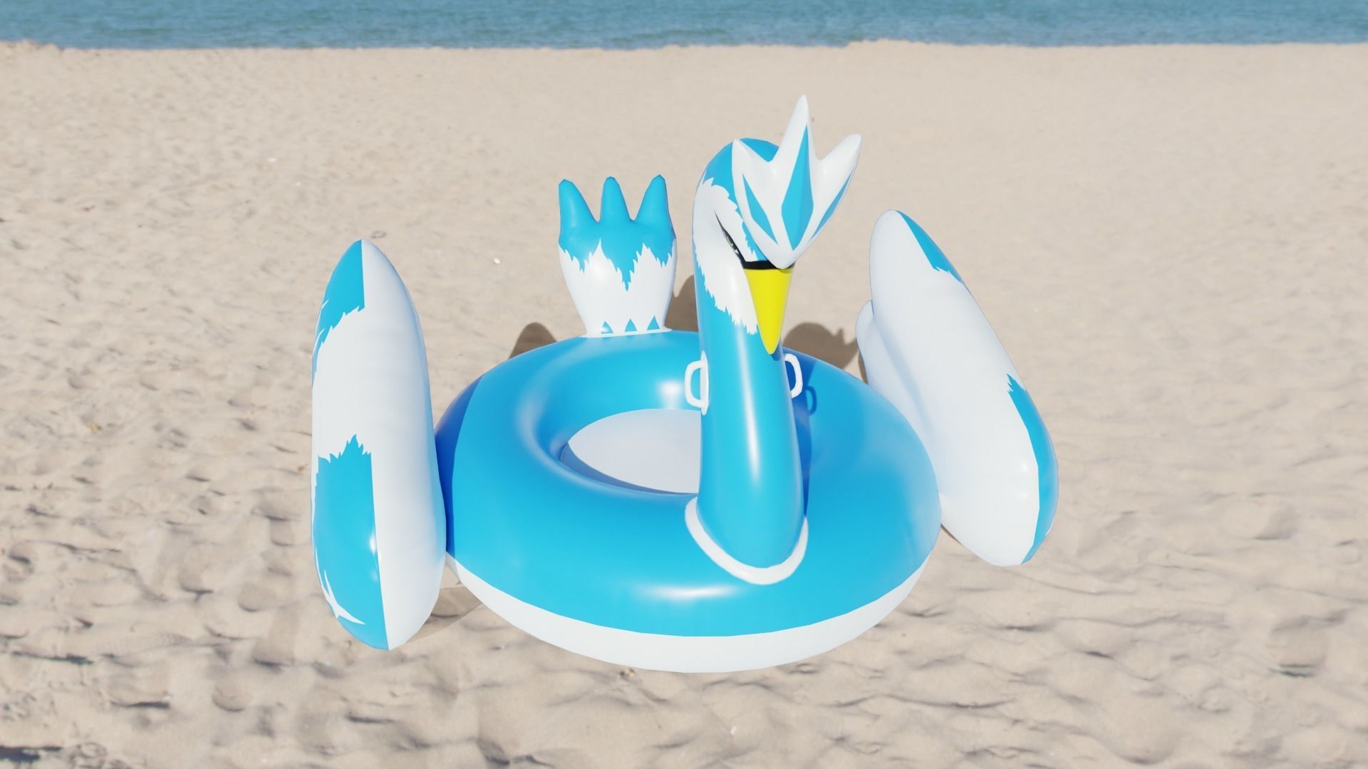 CryoPhoenix Inflatable Toy Low-poly 3D model_5