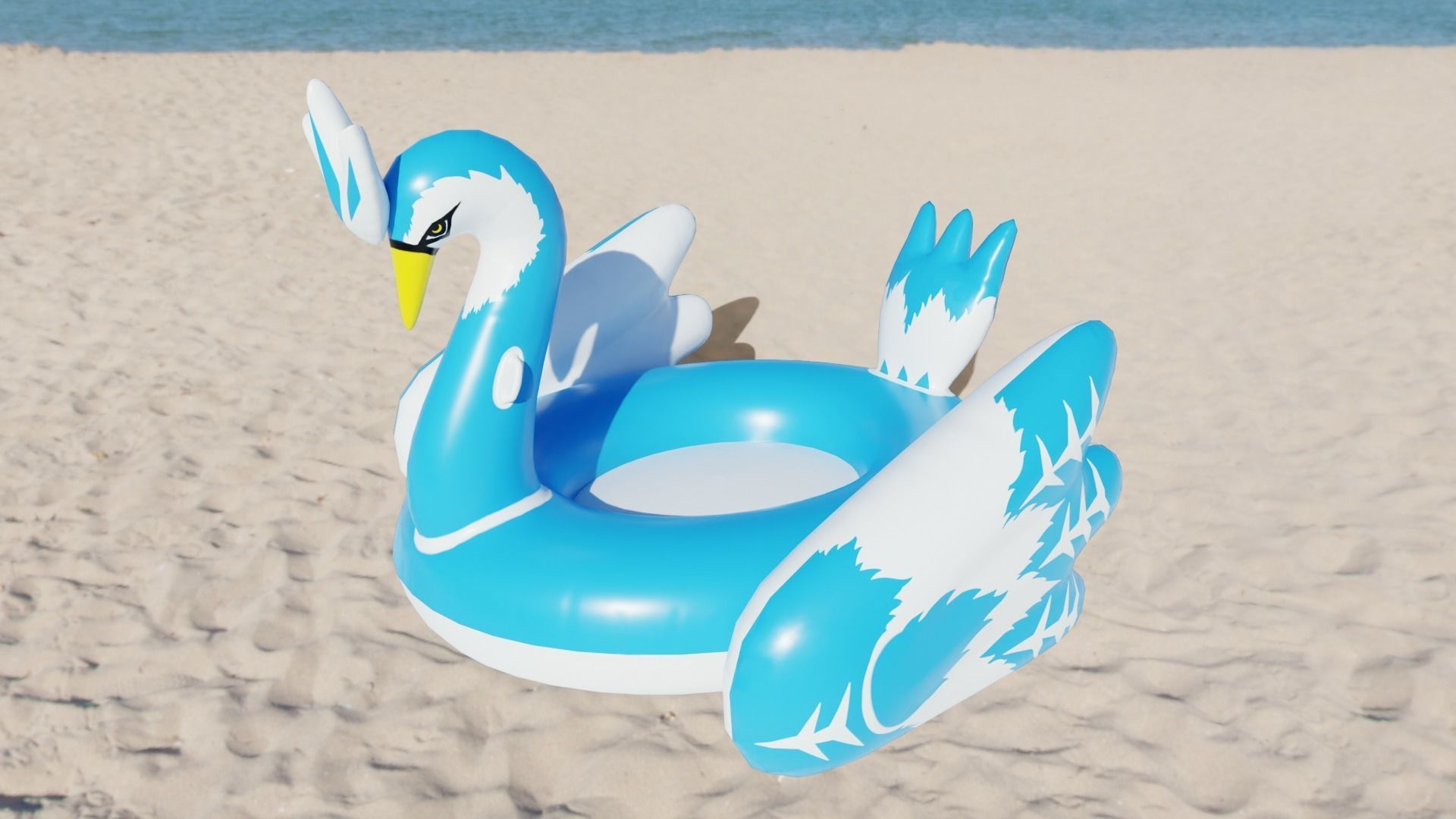 CryoPhoenix Inflatable Toy Low-poly 3D model_3