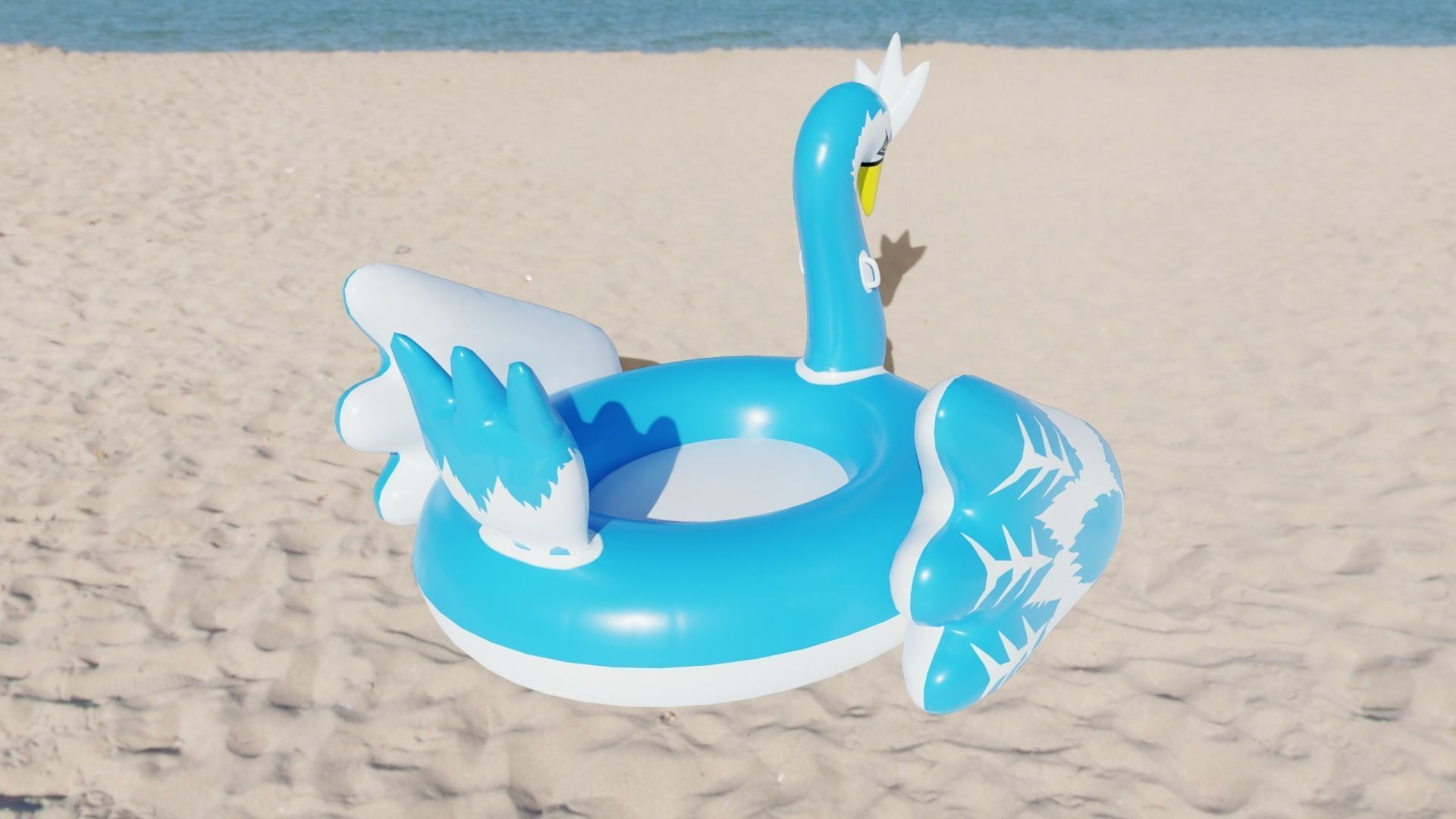 CryoPhoenix Inflatable Toy Low-poly 3D model_4