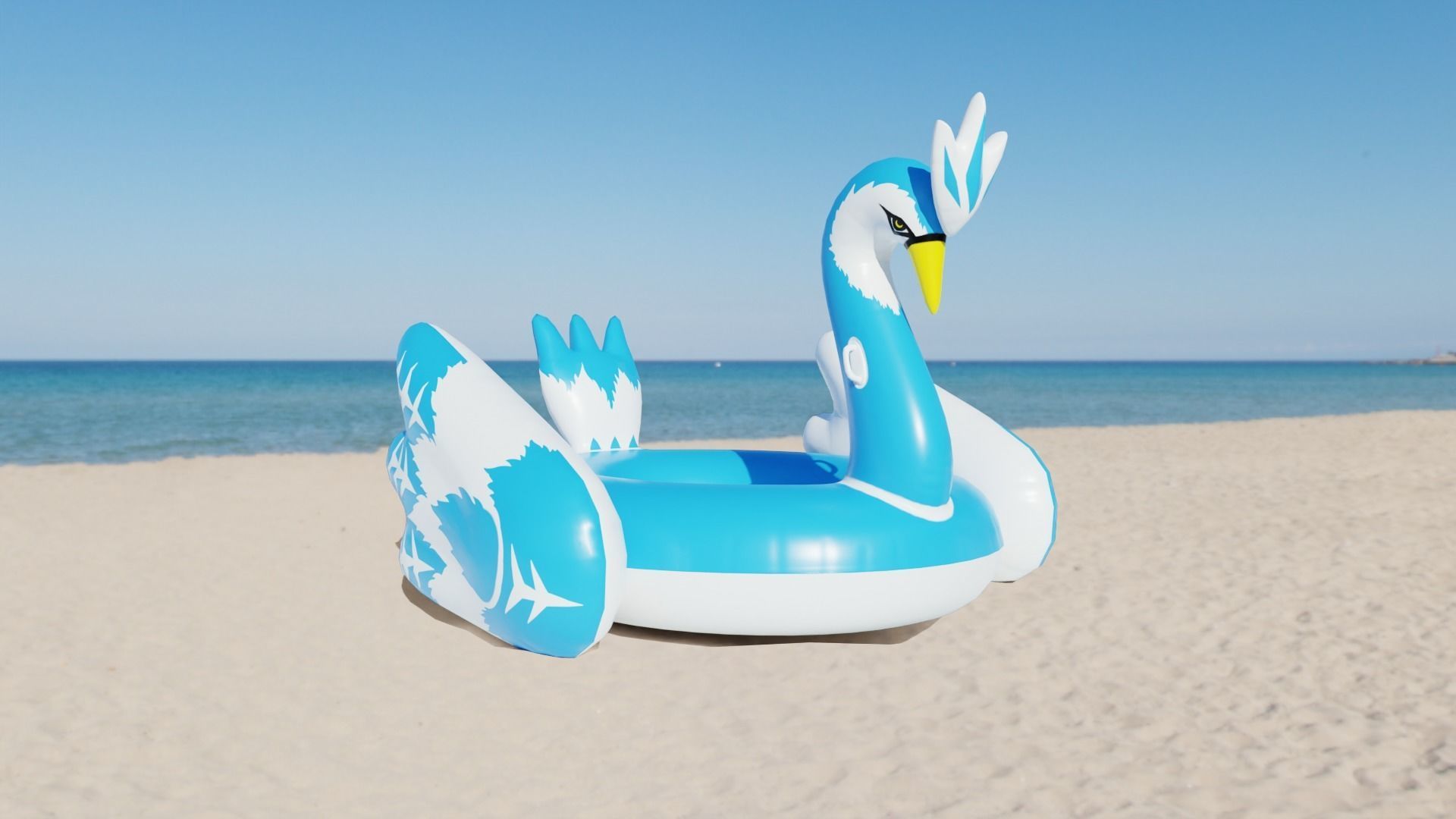 CryoPhoenix Inflatable Toy Low-poly 3D model_1
