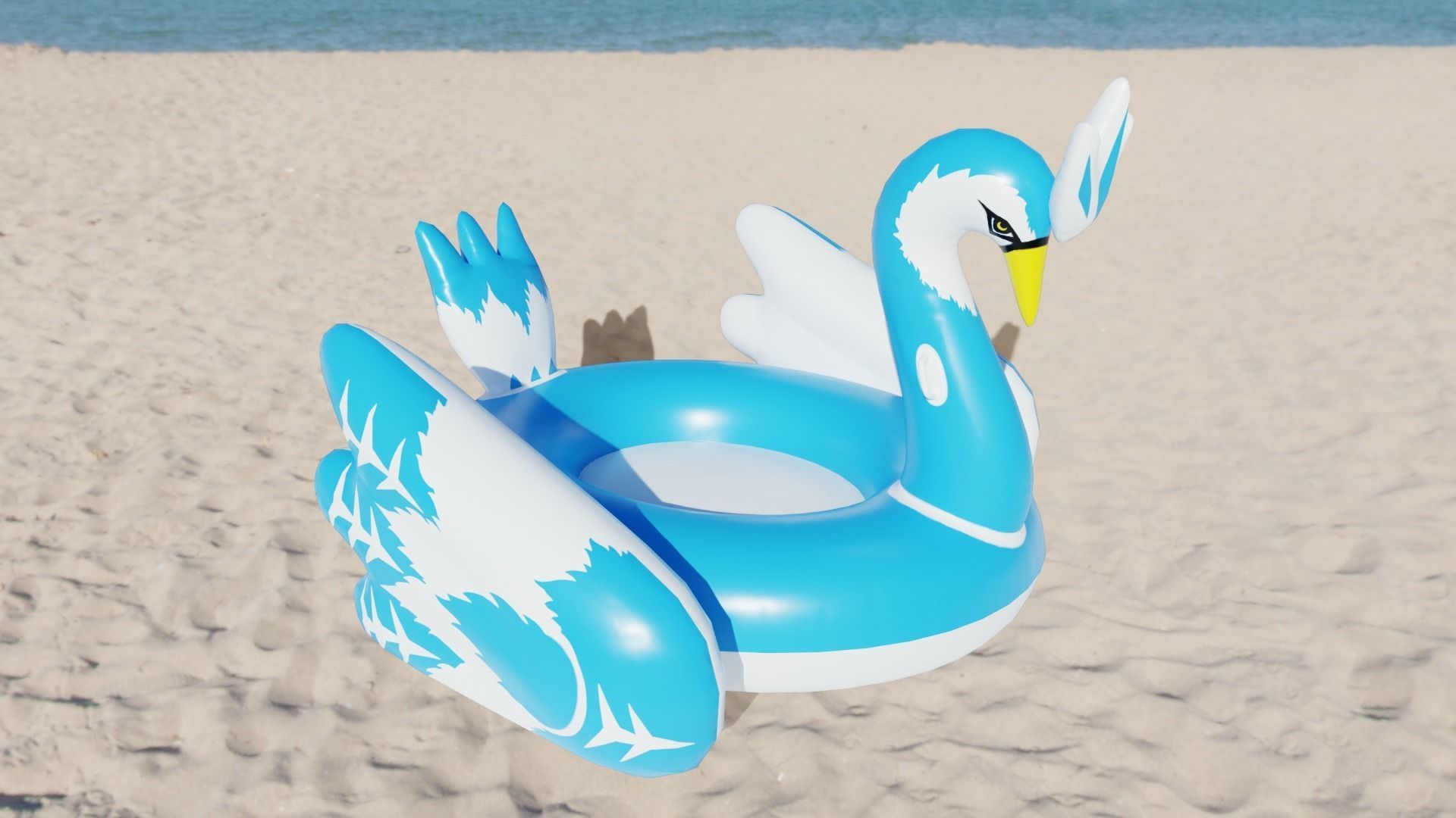 CryoPhoenix Inflatable Toy Low-poly 3D model_2